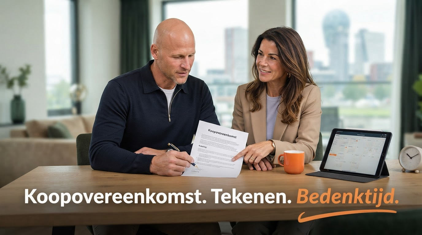 5. Teken de koopovereenkomst en gebruik de bedenktijd goed