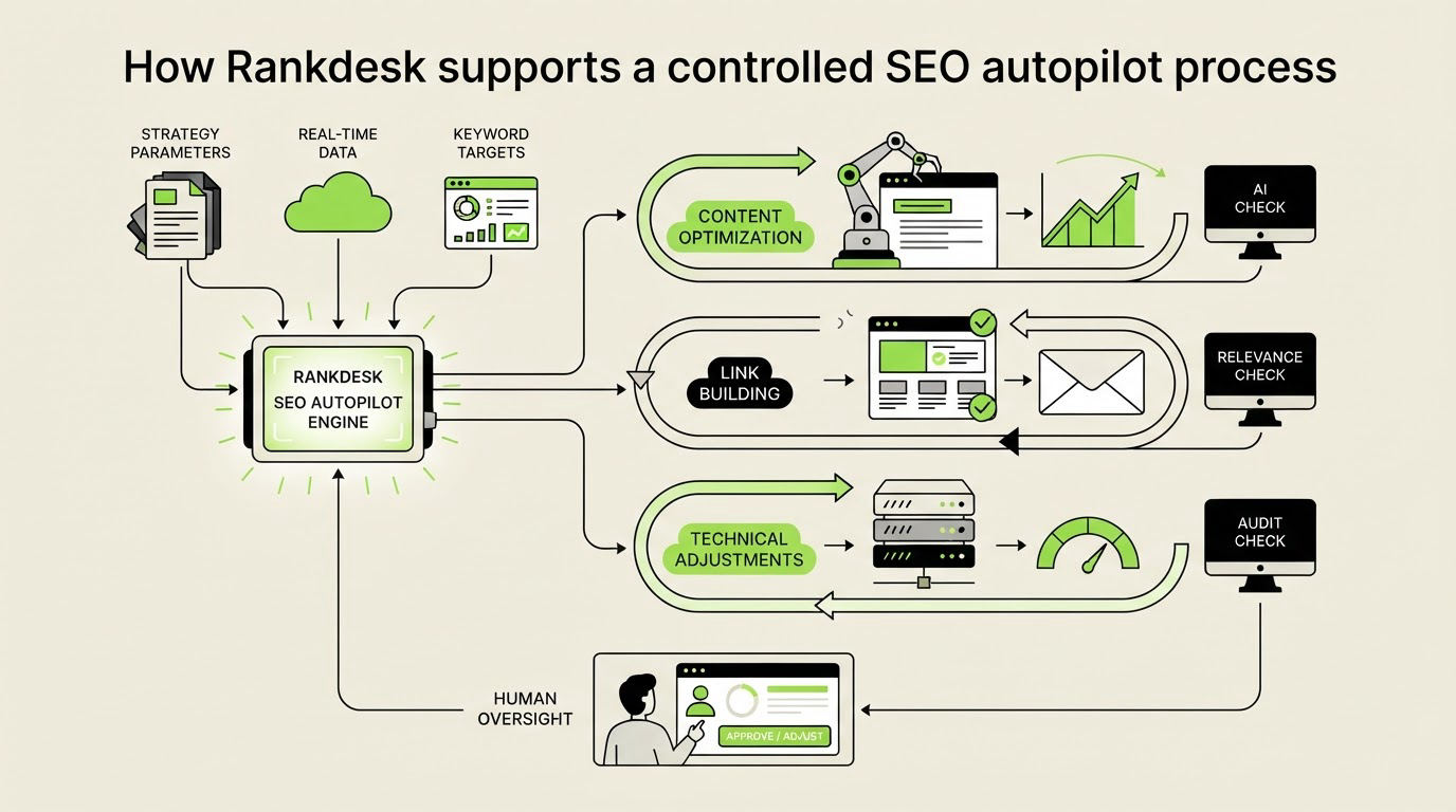 How Obbio.ai supports a controlled SEO autopilot process